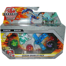 Load image into Gallery viewer, Bakugan Geogan Rising 5 Figure Brawler Pack with Aquos Insectra + Haos Arcleon - Front