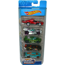 Load image into Gallery viewer, Hot Wheels Track Builder System 5 Car Pack FYL22 Front View