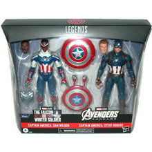 Load image into Gallery viewer, Marvel Legends 6-Inch Captain America 2-Pack Steve Rogers Sam Wilson Action Figures F5880 - Front