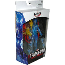 Load image into Gallery viewer, Marvel Legends Gamerverse Miles Morales 6-Inch Translucent Blue Camouflage Suit F0209 - Left View
