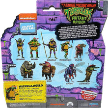 Load image into Gallery viewer, Teenage Mutant Ninja Turtles Mutant Mayhem Michelangelo 4.5-Inch Action Figure - Back