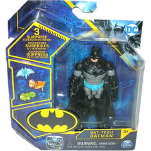 Load image into Gallery viewer, Bat Tech Batman 4-inch Black and Grey variant Action Figure 20131333 Front