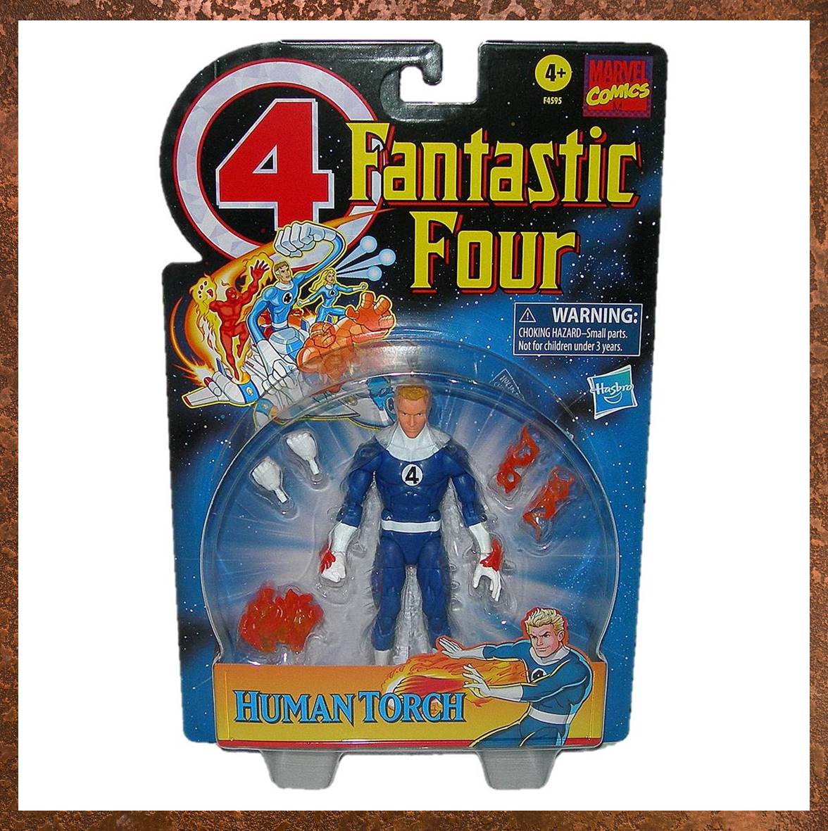Marvel Comic Legends Fantastic Four Human Torch 6-inch Retro Wave