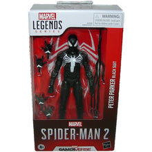 Load image into Gallery viewer, Marvel Legends Gamerverse Spider-Man 2 Peter Parker Black Suit G0834 - Front
