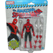 Load image into Gallery viewer, Marvel Legends 6-inch Retro The Amazing Spider-Man Web Wings Action Figure G0067 Front of Box