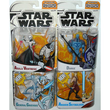 Load image into Gallery viewer, Star Wars Clone Wars Tartakovsky Animated Series General Grievous, Asajj Ventress, Anakin Skywalker and Durge - Front