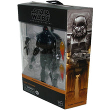 Load image into Gallery viewer, Star Wars Black Series 6-Inch The Mandalorian Dark Trooper Action Figure F4066 - Side Art