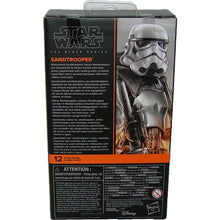 Load image into Gallery viewer, Star Wars Black Series A New Hope Sandtrooper 6-Inch Action Figure G1565 Back of box