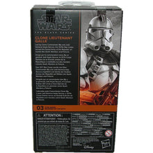 Load image into Gallery viewer, Star Wars Black Series Revenge of the Sith Clone Lieutenant Galle 6-Inch Action Figure G1566 Back of Box