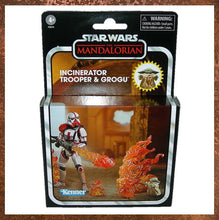 Load image into Gallery viewer, Star Wars Vintage Collection Deluxe Incinerator trooper and Grogu 3.75 Inch Figure F5574 - Gallery