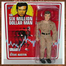 Load image into Gallery viewer, Bif Bang Pow! The Six Million Dollar Man 8-Inch Retro Carded Colonel Steve Austin Figure - Front