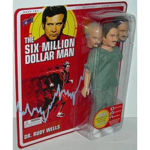 Load image into Gallery viewer, Bif Bang Pow! The Six Million Dollar Man 8-Inch Retro Carded Dr. Rudy Wells Figure - Left View
