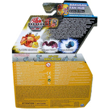 Load image into Gallery viewer, Bakugan Evolutions True Metal Aurelus Sharktar Bakugan Platinum Power Up Pack - Back