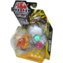Load image into Gallery viewer, Bakugan Evolutions True Metal Aurelus Sharktar Bakugan Platinum Power Up Pack - Right