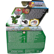 Load image into Gallery viewer, Bakugan Evolutions True Metal Ventus Dragonoid Bakugan Platinum Power Up Pack - Back