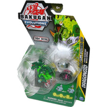 Load image into Gallery viewer, Bakugan Evolutions True Metal Ventus Dragonoid Bakugan Platinum Power Up Pack - Right View