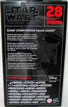 Load image into Gallery viewer, Star Wars Black Series - 6" Scarif Stormtrooper Squad Leader #28- B9801 - Back