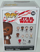 Load image into Gallery viewer, Funko Pop! Star Wars Chewbacca Bobble Head with Porg #195 - Back
