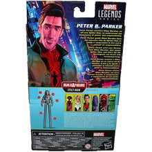 Load image into Gallery viewer, Marvel Legends Spider-Man Into The Spider-Verse 6 Inch Peter B. Parker Action Figure F0256 Back