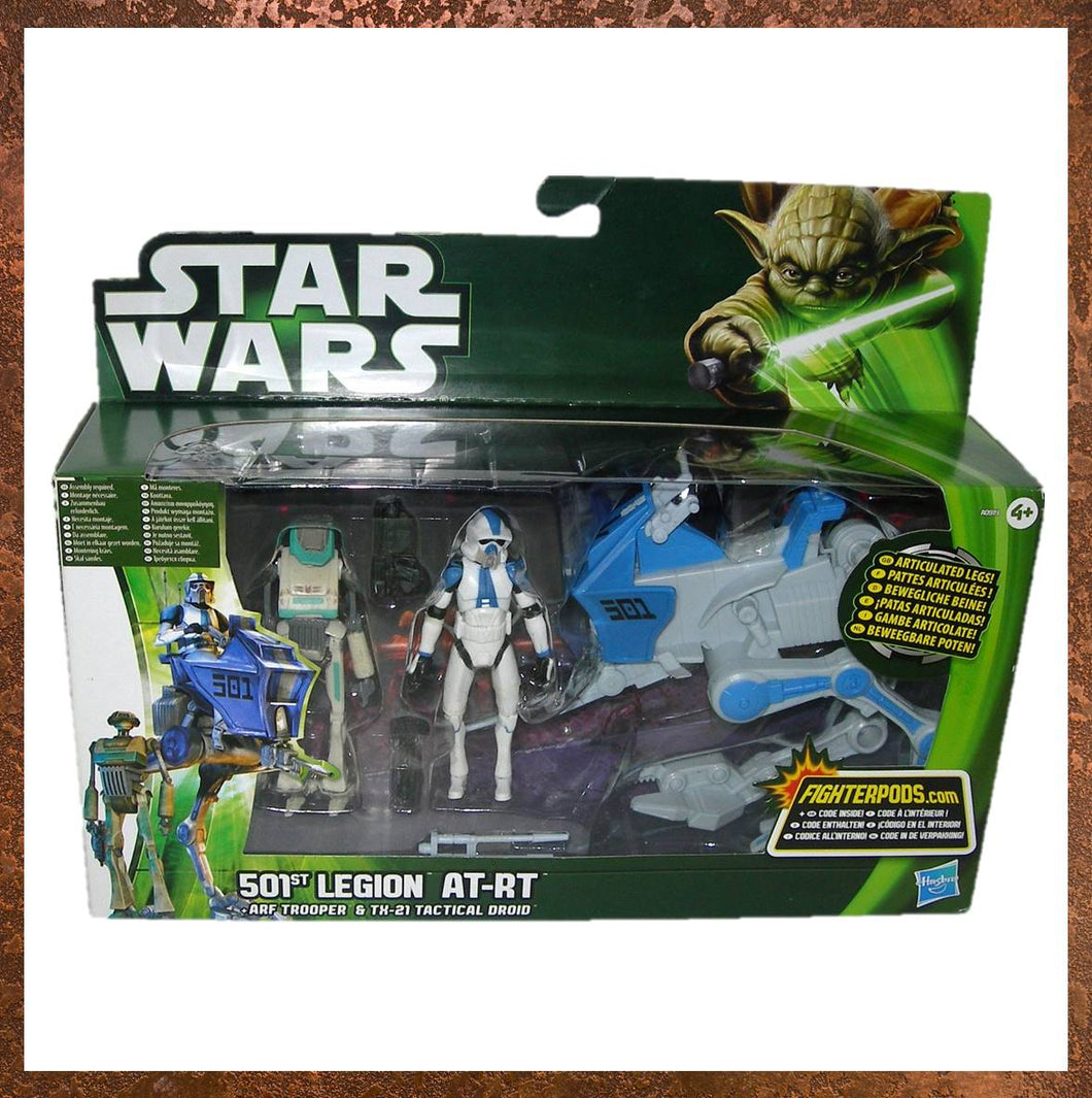 2013 Star Wars The Clone Wars 501st Legion AT-RT with ARF Trooper and TX-21 Tactical Droid - Gallery