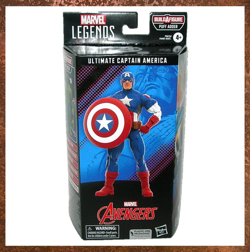 Marvel Legends 6-Inch Ultimate Captain America Action Figure Puff Adder BAF F6481 - Gallery