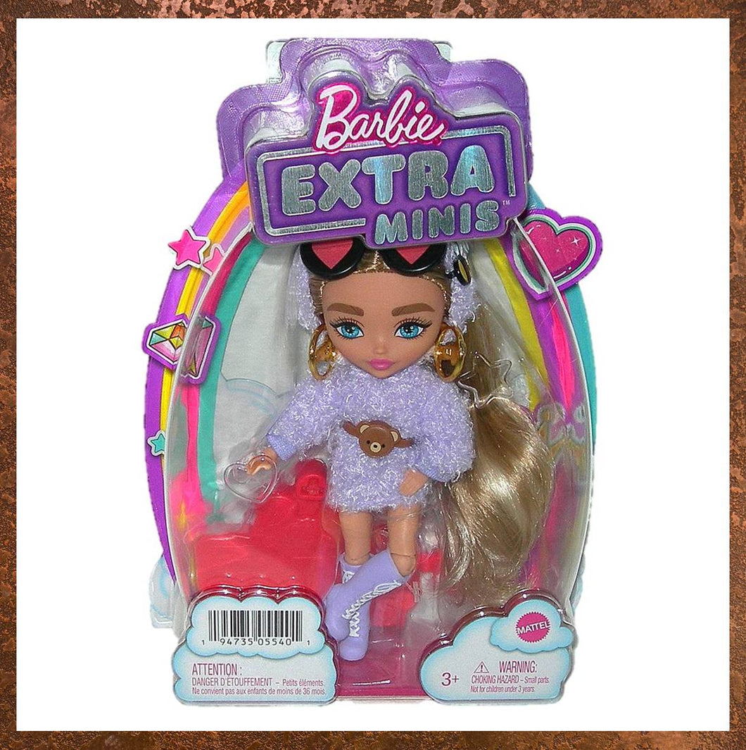 Barbie Extra Minis Fluffy Purple Outfit Doll HGP66 - Gallery