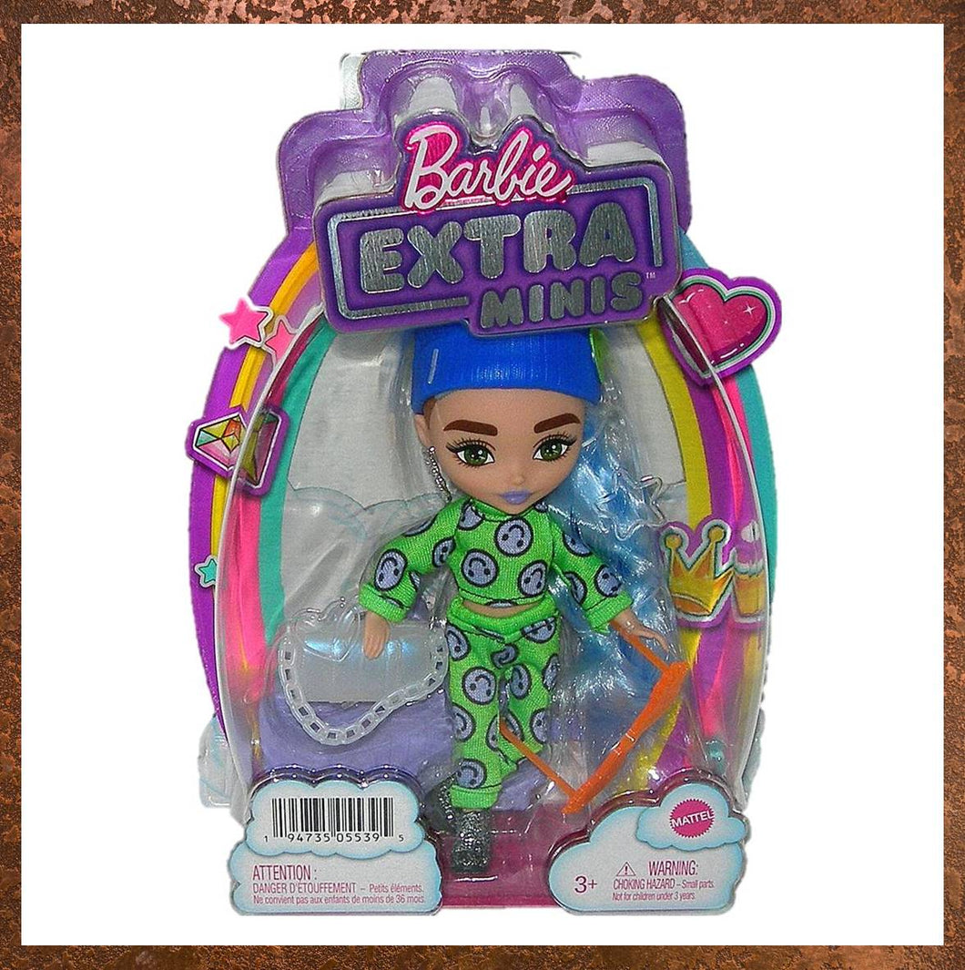 Barbie Extra Minis Green Smiley Face Outfit Doll HGP65 - Gallery