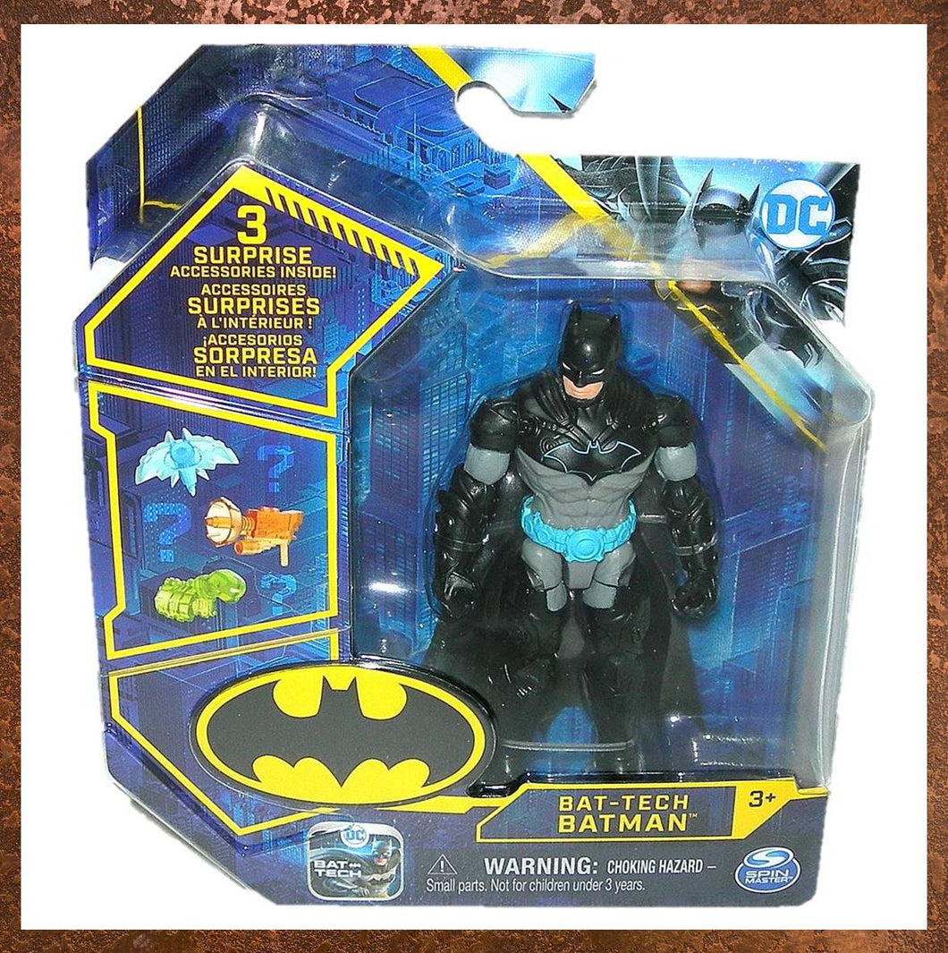 Bat Tech Batman 4-inch Black and Grey variant Action Figure 20131333 - Gallery