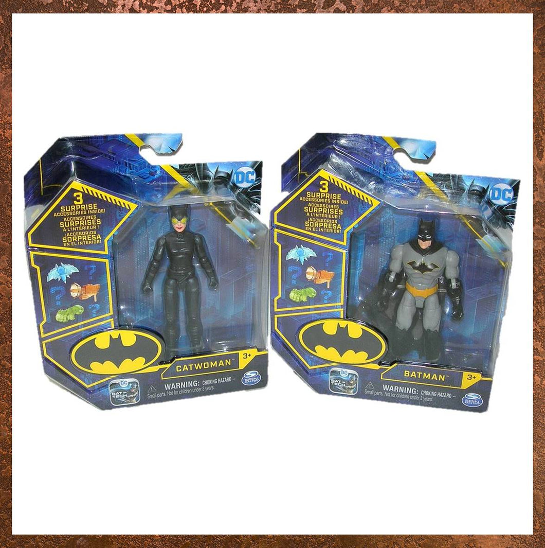Spin Master 4-inch Batman and Catwoman Action Figures - Gallery