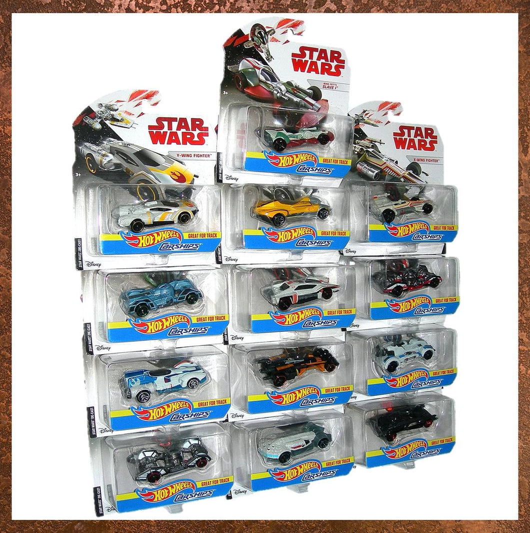 Hot Wheels Star Wars Carships Collection of 13 Vehicles - Gallery