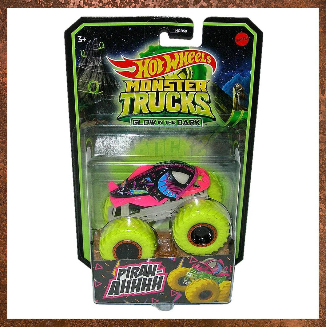 Hot Wheels Monster Trucks Glow In The Dark Piran-ahhh HGX14 - Gallery