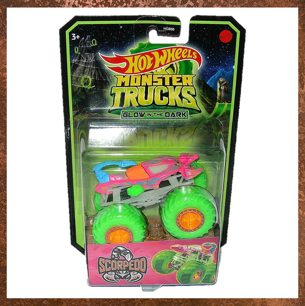 Hot Wheels Monster Trucks Glow In The Dark Scorpedo HGD10 - Gallery