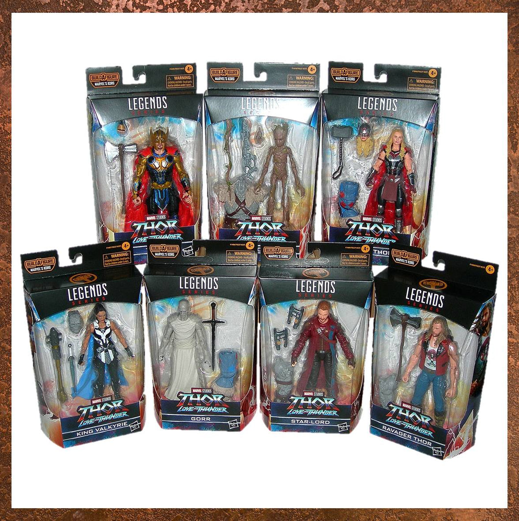 Marvel Legends 6-Inch Thor Love & Thunder Action Figure Set with Korg BAF