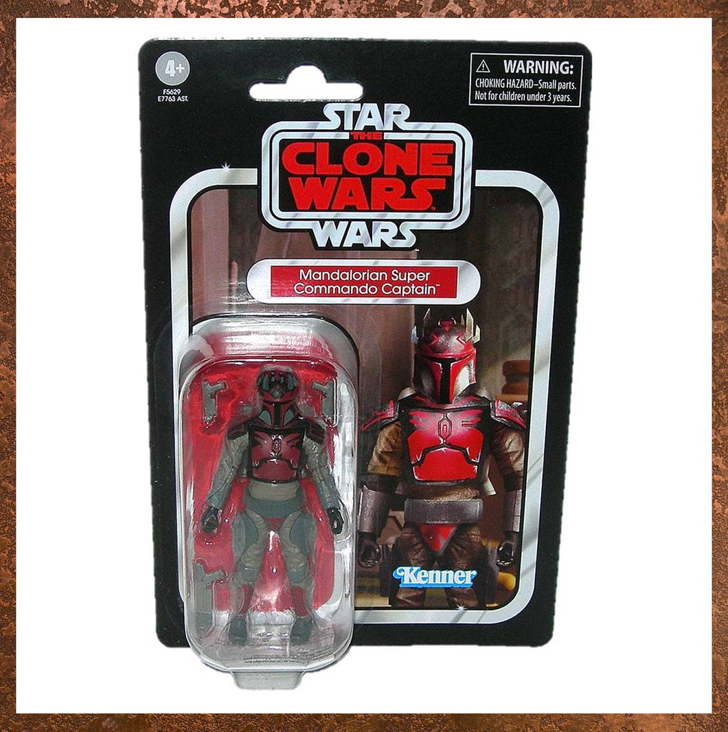 Star Wars The Clone Wars Vintage Collection VC246 Mandalorian Super Commando Captain 3.75 Inch Figure F5629 - Gallery