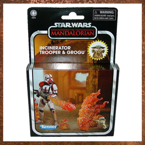 Star Wars Vintage Collection Deluxe Incinerator trooper and Grogu 3.75 Inch Figure F5574 - Gallery