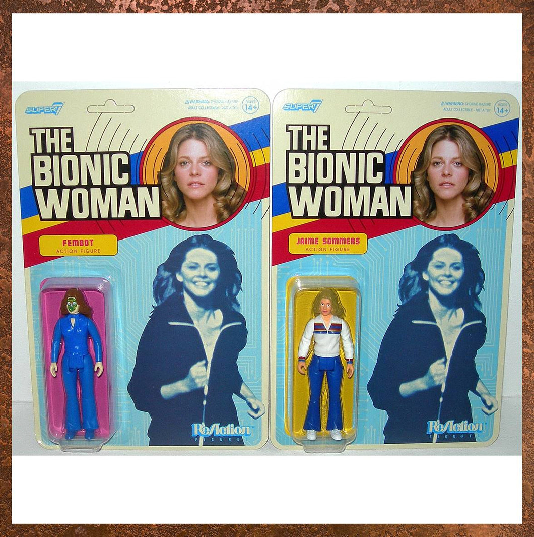The Bionic Woman 3.75-inch Jamie Sommers and Fembot Retro Figures