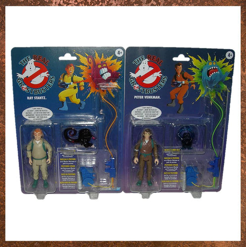 The Real Ghostbusters Kenner Retro Collection Peter Venkman & Ray Stantz Figures E9781 - E9782 - Front Gallery