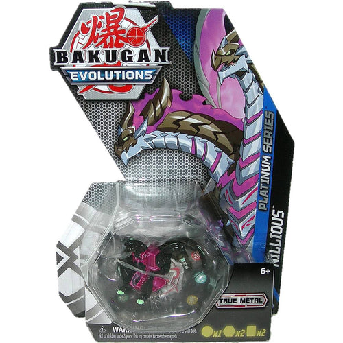 Bakugan Platinum Series True Metal Darkus Nillious Bakugan - Front