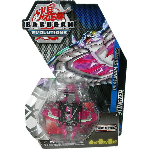 Bakugan Evolutions Platinum Series True Metal Darkus Stingzer Bakugan - Front