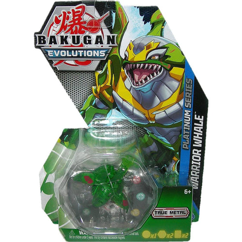 Bakugan Evolutions Platinum Series True Metal Ventus Warrior Whale Bakugan - Front