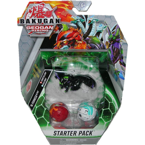 Bakugan Geogan Rising Darkus Fenneca Ultra, Pyrus Crustillion & Haos Nillious Bakugan Figure Pack