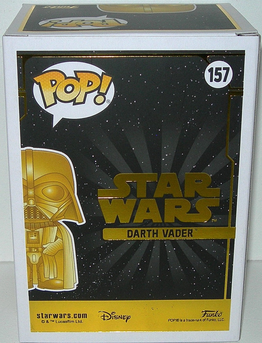 Funko Pop! Star Wars Darth Vader Gold Bobble Head Special Edition