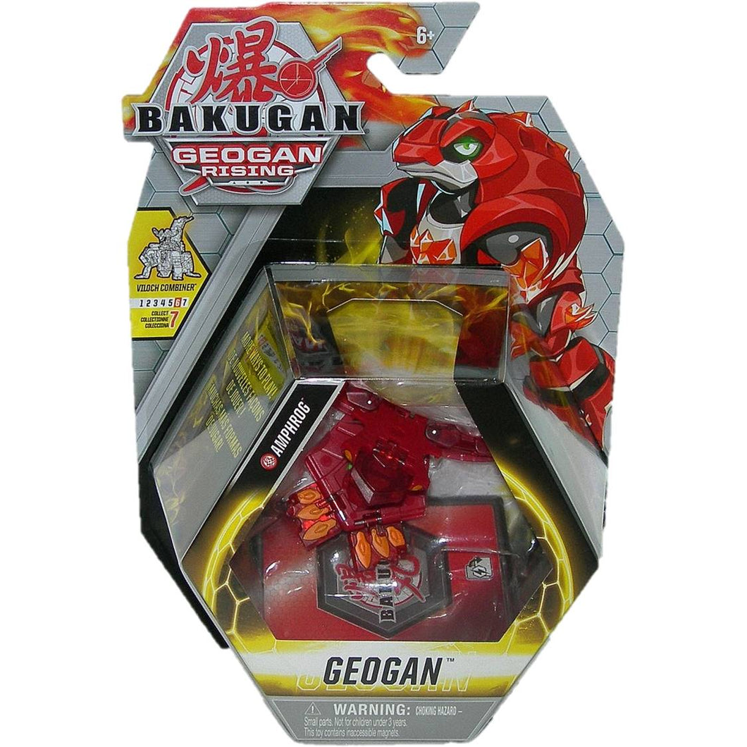 Bakugan Geogan Rising Pyrus Amphrog Geogan Figure Front