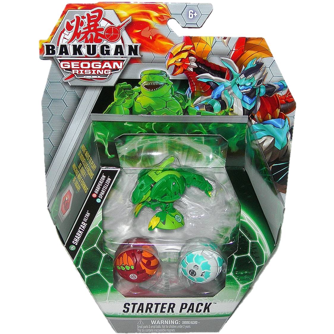 Bakugan Geogan Rising - Pack 1 Geogan S3 Haos Amphrog - Jeu De Collection Neuf